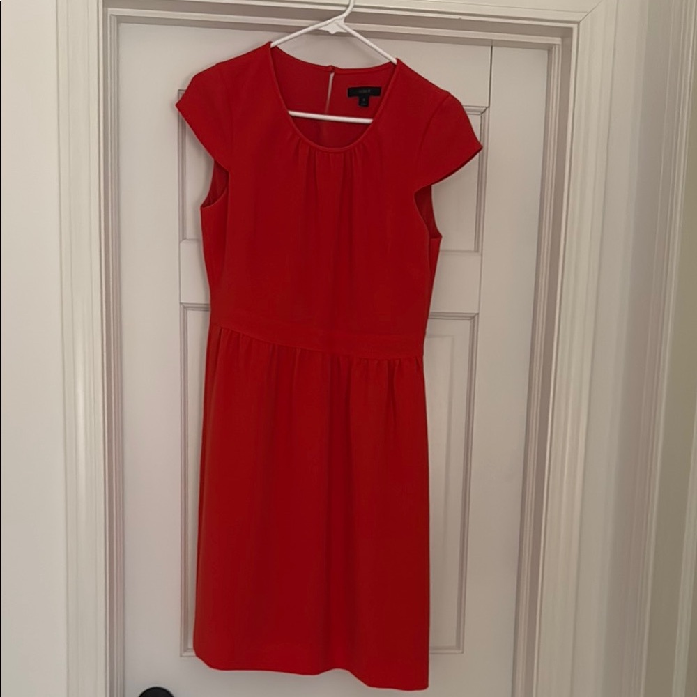Red Cap Sleeve Dress